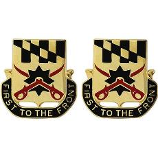 158th Cavalry Regiment Unit Crest (First to the Front)